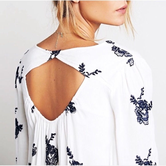Free People White Floral Print Dress - Picture 3 of 6